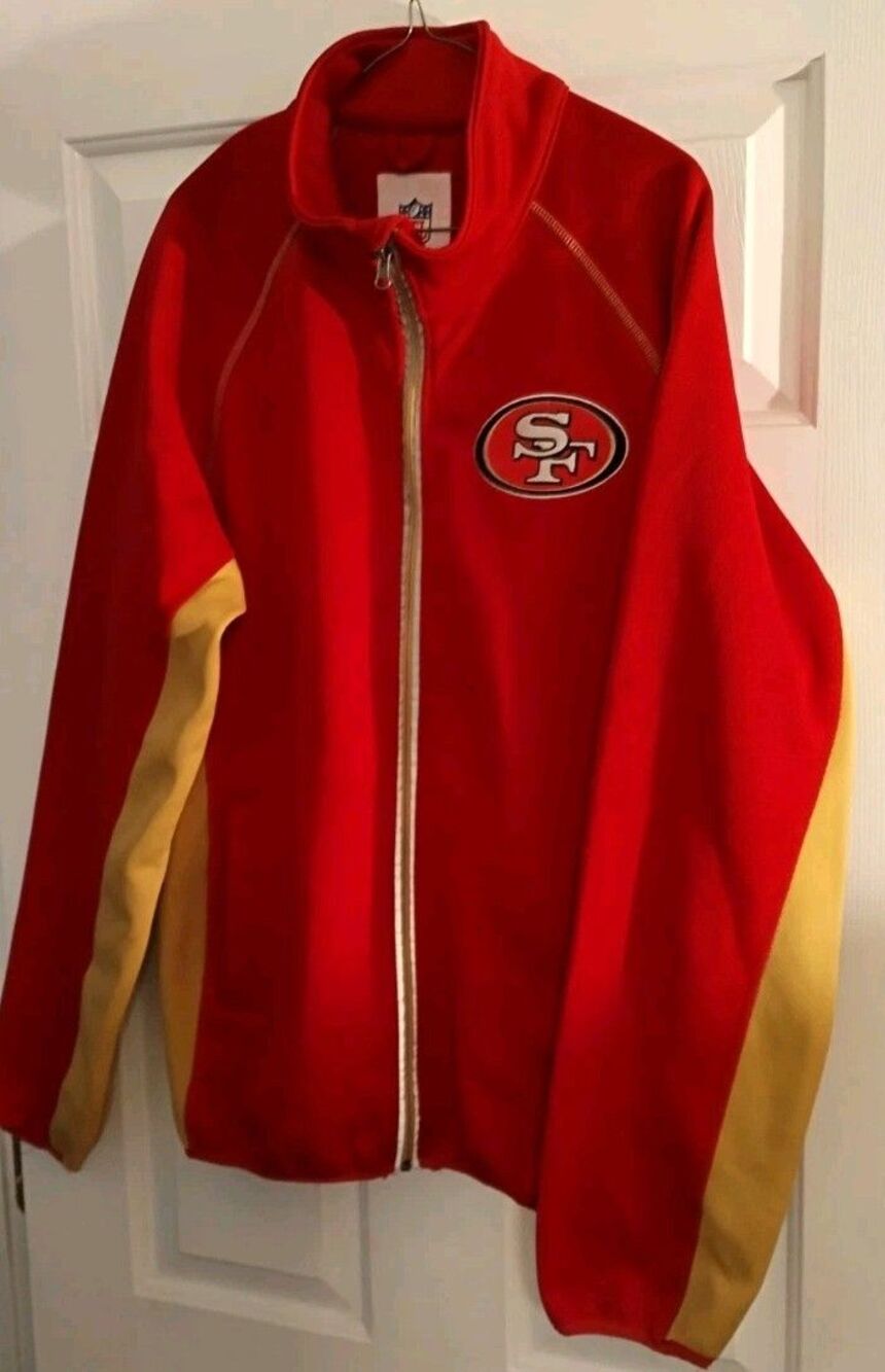 NFL San Francisco 49rrs Zipper Jacket Football Medium G-III Size Medium Adult M